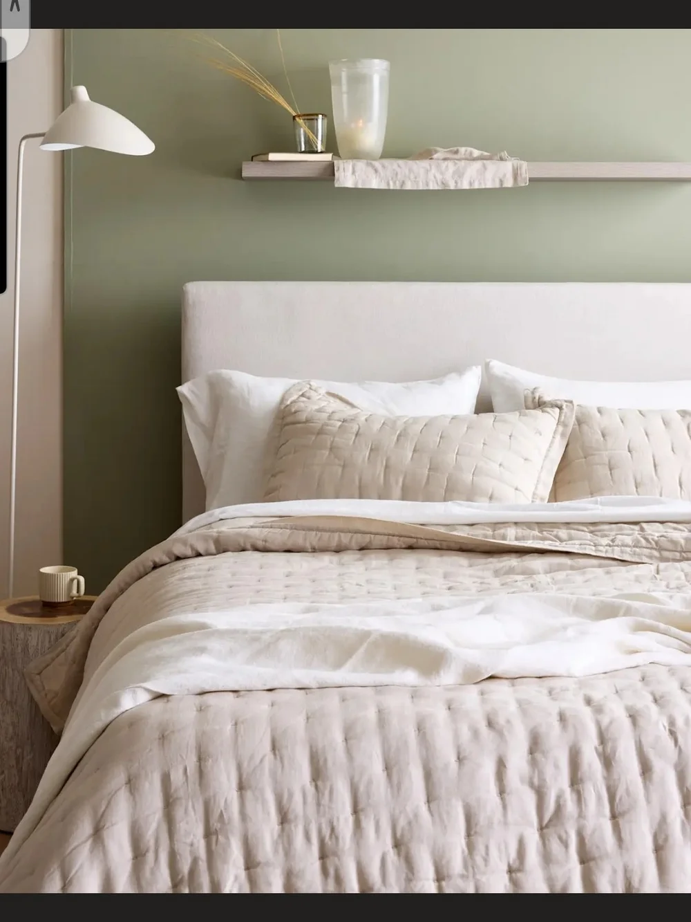 Quince European Linen Dream Quilt King Size In Sand